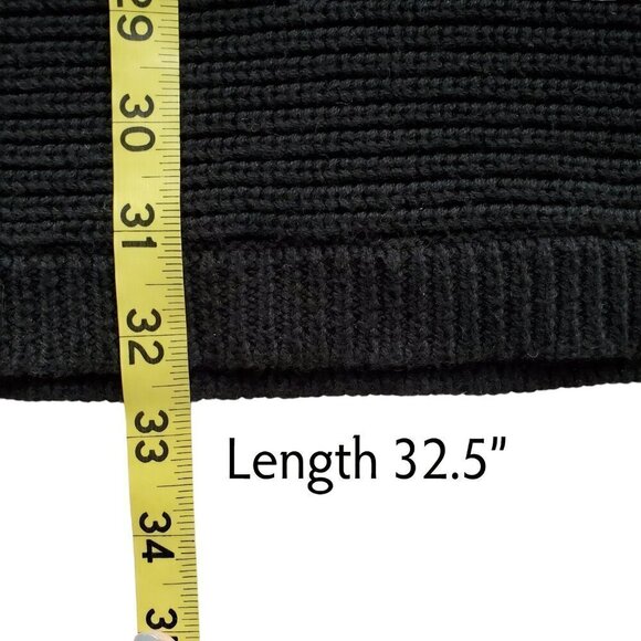 Slouchy Cotton & Cashmere Oversized Ribbed Heavy Knit Sweater L - Picture 15 of 16